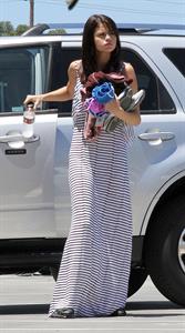 Selena Gomez arrives at studio in Van Nuys on July 18, 2011 