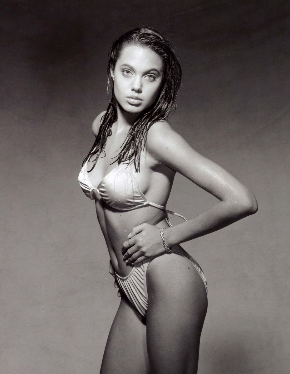 Angelina Jolie in a bikini