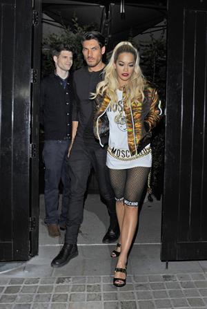 Rita Ora at the Chiltern Firehouse in central London, June 21, 2014