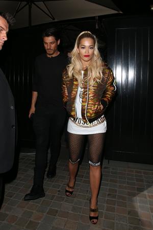 Rita Ora at the Chiltern Firehouse in central London, June 21, 2014