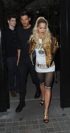 Rita Ora at the Chiltern Firehouse in central London, June 21, 2014