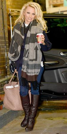 Pamela Anderson At ITV Studios in London 03.01.13 