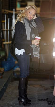 Pamela Anderson At ITV Studios in London 03.01.13 