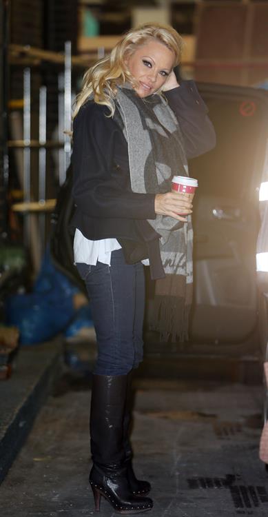 Pamela Anderson At ITV Studios in London 03.01.13 