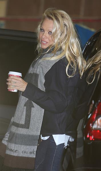 Pamela Anderson At ITV Studios in London 03.01.13 