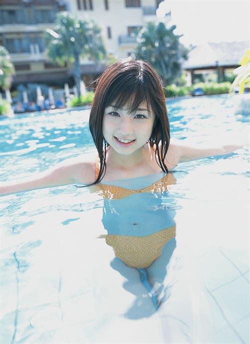 Yuko Ogura in a bikini